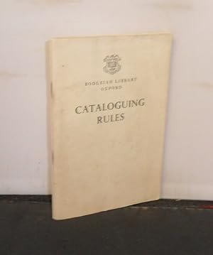 Bodleian Library Oxford Cataloguing Rules