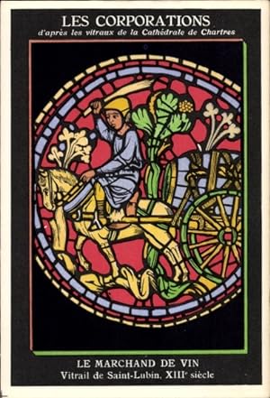 Ansichtskarte / Postkarte Chartres Eure et Loir, The Corporations, The Wine Merchant, Saint-Lubin...