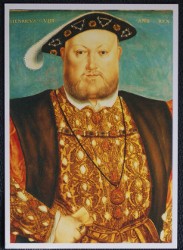 Holbein Artist Henry VIII Postcard