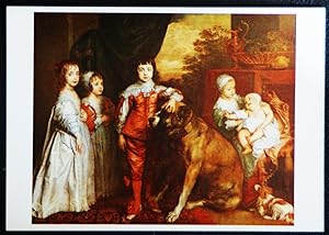 Van Dyck Charles I Five Children Postcard