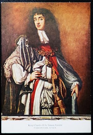 King Charles II Simon Verelst Postcard