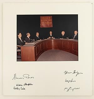 PHOTO FROM 'GLOBAL REVIEW 2000 WITH WORLD LEADERS' (2000) SIGNED 6x