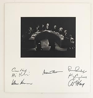 PHOTO FROM 'A SUMMIT ON EUROPE' (2001) SIGNED 7x