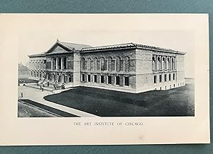 THE ART INSTITUTE OF CHICAGO photogravure c1890's
