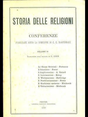 Storia delle religioni conferenze volume III
