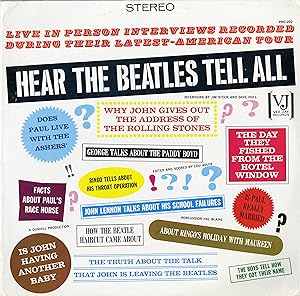 "THE BEATLES" Hear The Beatles tell all / LP 33 tours US reissue VEE-JAY PRO-202 / Stereo on cove...