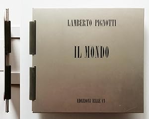 Lamberto Pignotti. Il mondo. Libro d'artista. 1975 Edizione numerata e firmata