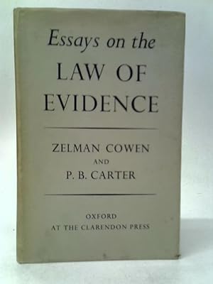 Essays on The Law of Evidence