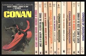 ORIGINAL CONAN PAPERBACKS: Conan; Conan of Cimmeria; Conan the Freebooter; Conan the Wanderer; Co...