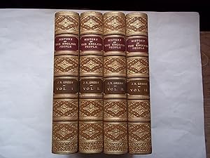 A Short History of the English People. Illustrated Edition. FOUR VOLUME SET. In lovely Bickers an...