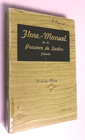 Flore-Manuel de la Province de Québec, Canada, deuxième édition