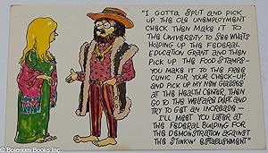 [Hippie humor, postcard]