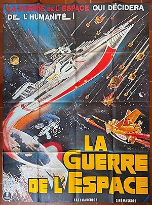 Affiche originale cinéma LA GUERRE DE L'ESPACE War in Space JUN FUKUDA Ishiro Honda 120x160cm