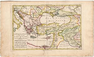 Antique Map-TURKEY-ASIA MINOR-MEDITERRANEAN-ARAB COUNTRIES-Bonne-1771