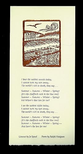 'I hear the saddest sounds today.'
