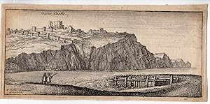 Antique Print-DOVER CASTLE-DOVER-ENGLAND-UK-SEA-MEN-FENCE-Hollar-1660