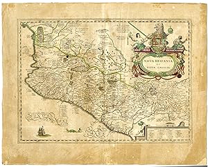 Antique Map-MEXICO-SOUTH AMERICA-Hondius-1636