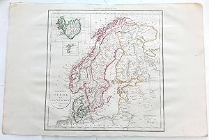 Norwège Suède et Danemark par Delamarche fils 1812.