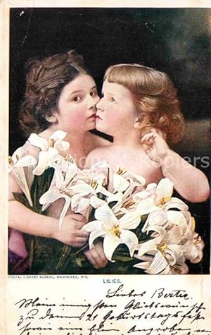 Postkarte Carte Postale 72747354 Kinder Child Enfants Lilies Lilien Kinder