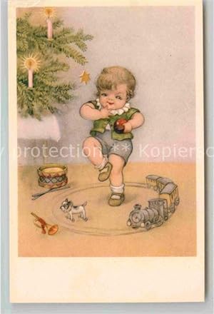 Postkarte Carte Postale 42779346 Kinder Child Enfants Kinderspielzeug Eisenbahn Trommel Trompete ...