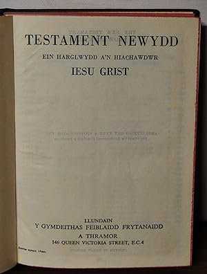 Testament Newydd: in Harglwydd a'n Hiachawdwr Iesu Grist