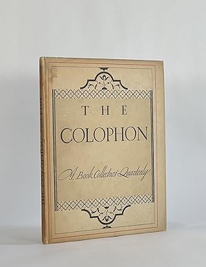 THE COLOPHON: A BOOK COLLECTORS' QUARTERLY, PART FIVE
