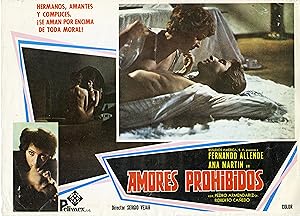 "AMORES PROHIBIDOS" Réalisé par Sergio VEJAR en 1976 avec Fernando ALLENDE, Ana MARTIN / Affiche ...