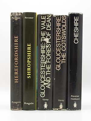 Collection of five volumes in Pevsner's Buildings of England series: Gloucestershire - The Vale a...