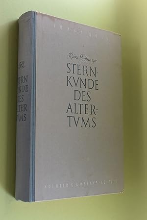 Kleine Schriften zur Sternkunde des Altertums. Franz Boll. Hrsg. u. eingel. von Viktor Stegemann