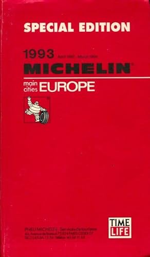 Michelin red guide : Main cities Europe 1993 - Collectif