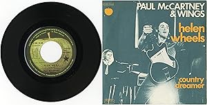 "Paul McCARTNEY & WINGS" Helen wheels / Country dreamer / SP 45 tours original français / APPLE-P...