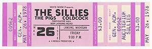 Sillies, Pigs, and Coldcock May 26, 1978 at Firefighter Hall [Ticket]