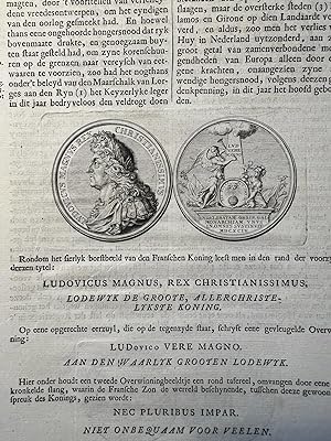 Numismatic print 1731 | Penning Lodewijk de Groote, 1 p.