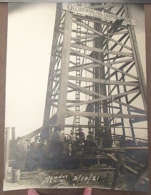 1921 Mexia, Texas Occidental Oil Corporation Rig Photograph