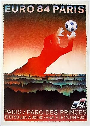 Original Vintage Poster - Euro 84 Paris - Parc des Princes