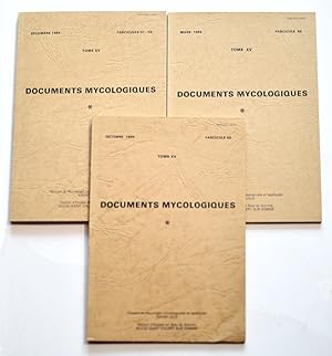 DOCUMENTS MYCOLOGIQUES Tome XV complet, Fascicules 57 à 60.