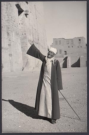 Egypt 1956, Luxor, Valley of the Kings, Typical local person, Vintage photography
