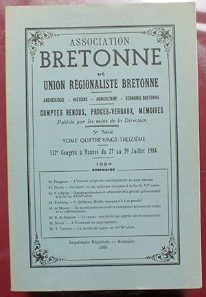 Bulletin et mémoire de l'Association Bretonne et Union Régionaliste Bretonne - congrès de Nantes ...