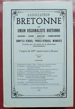 Bulletin et mémoire de l'Association Bretonne et Union Régionaliste Bretonne - congrès anniversai...