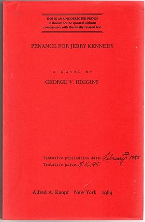 [SIGNED] [UNCORRECTED PROOF] PENANCE FOR JERRY KENNEDY