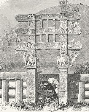 Fig. 80 East gate of the Sanchi Tope