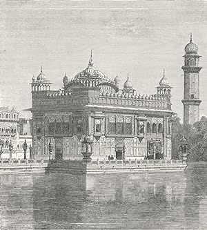Fig. 66 Golden temple and lake of immortality at Amritsar