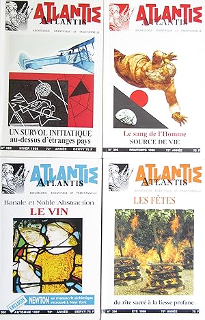 Revue ATLANTIS N° 391 à 394 72ème année complète (1997-1998)