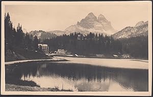 Lago di Misurina 1940, Alberghi, Dolomiti - Fotografia vintage