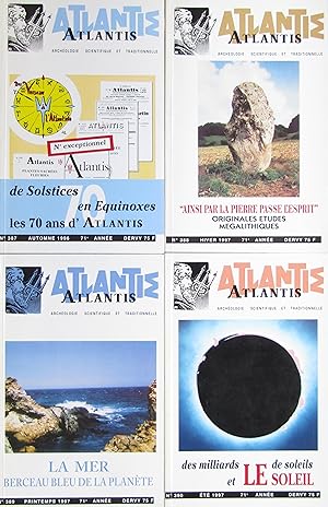 Revue ATLANTIS N° 387 à 390 71ème année complète (1996-1997)