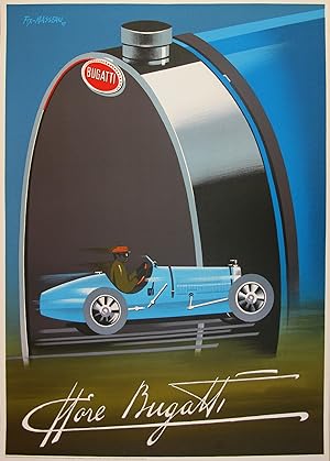 Original Vintage Poster - Ettore Bugatti