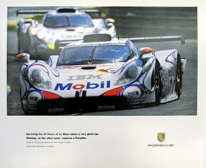 Original Vintage Poster - Porsche - Le Mans