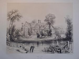 Original Antique Lithograph Illustrating a View of the Ley near Weobly, Herefordshire. Published ...