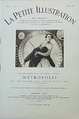 La Petite Illustration n° 372 Cinema (Metropolis issue)