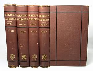 Speeches of Lord Erskine While at the Bar, Volumes I, II, III, IV [Four-Volume Set]